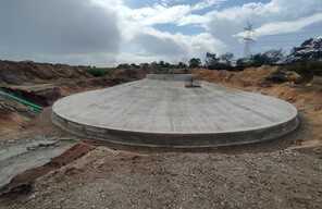 Betoniertes Fundament WEA 04